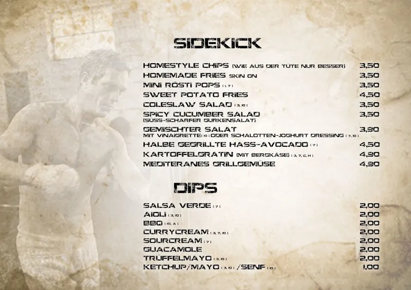menu 1 of KohleCraftWerk
