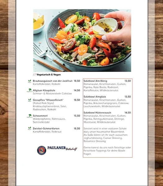menu 2 of Paulaner Botschaft