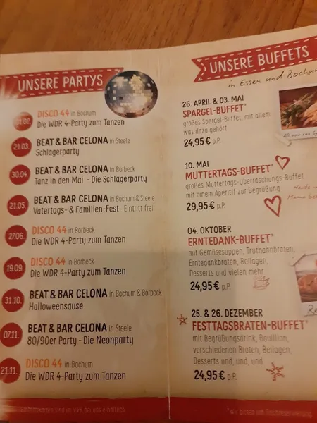menu 1 of Finca & Bar Celona Bochum