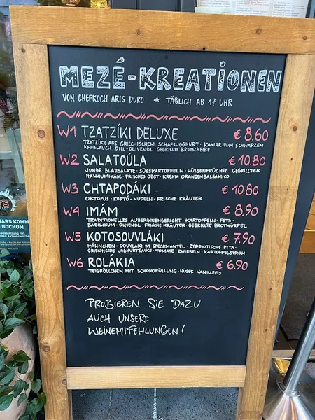 menu 1 of Yamas mezé restaurant & weinbar