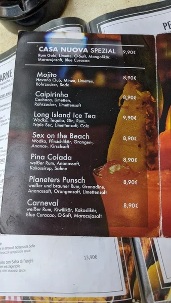 menu 0 of Casa Nuova