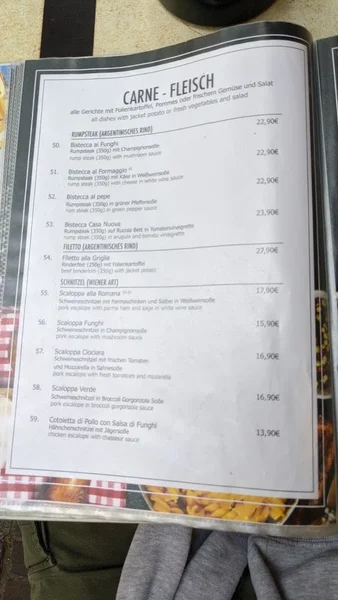 menu 2 of Casa Nuova