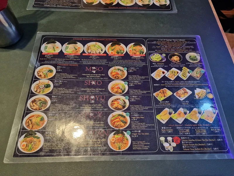 menu 1 of Takumi Ramen Station Ottensen