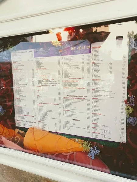 menu 2 of Colombo Restaurant Nürnberg