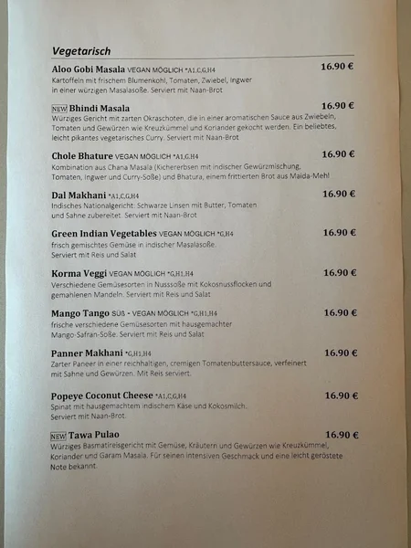 menu 0 of LêBar