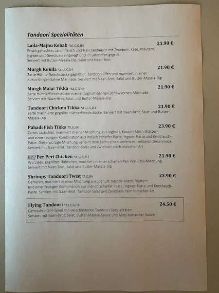 menu 1 of LêBar