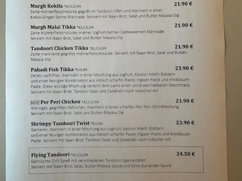 menu 1 of LêBar