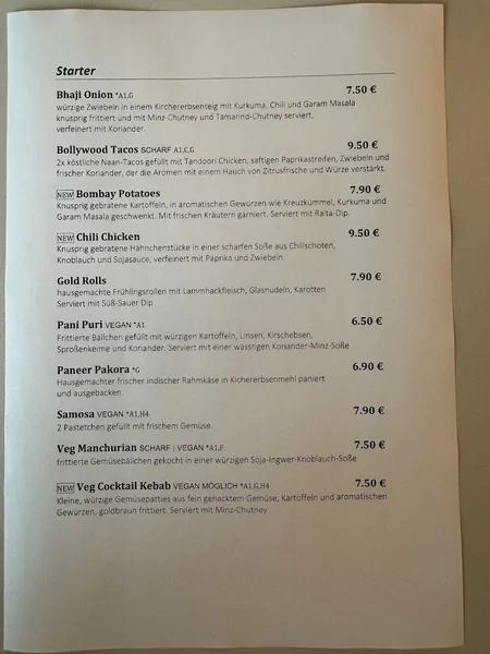menu 2 of LêBar