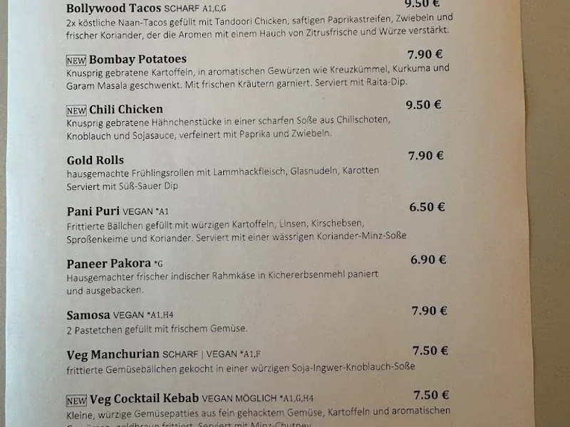 menu 2 of LêBar