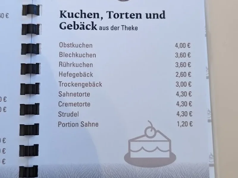menu 0 of Die Kuchenmeisterei