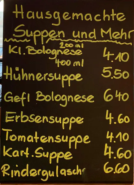 menu 0 of Bäckerei & Konditorei Hönig