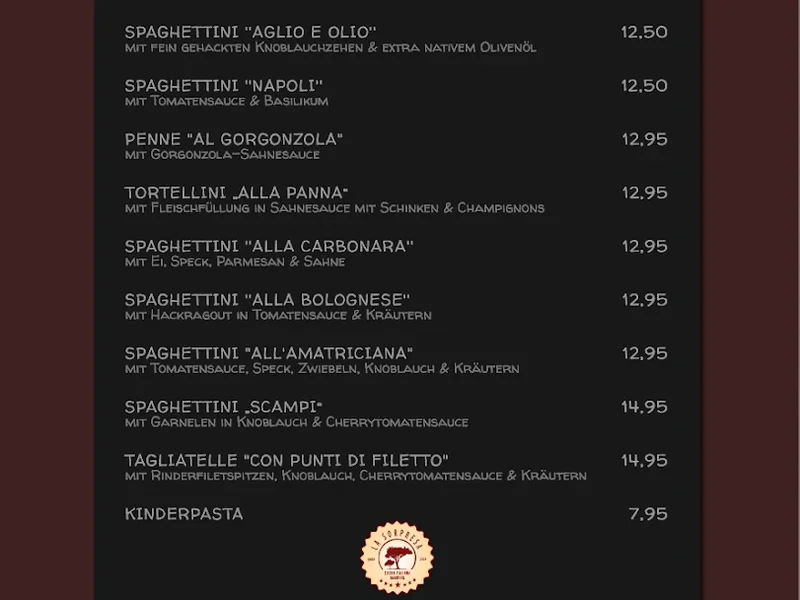 menu 0 of La Sorpresa