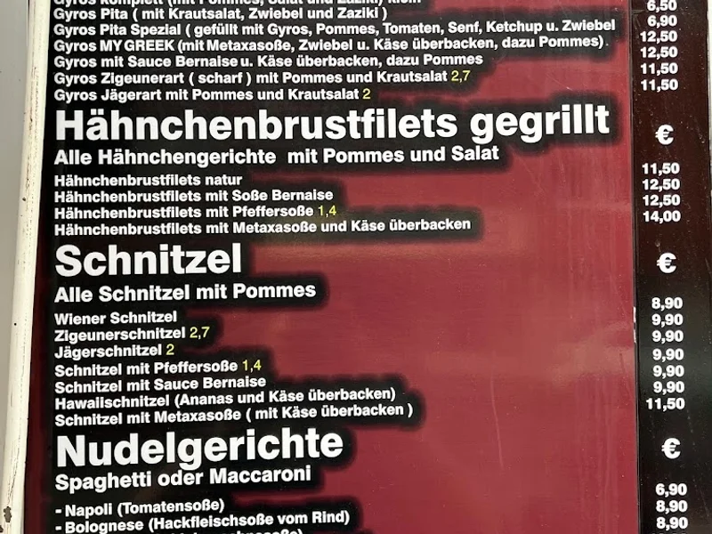 menu 2 of My Greek Inh. Stavros Vanias