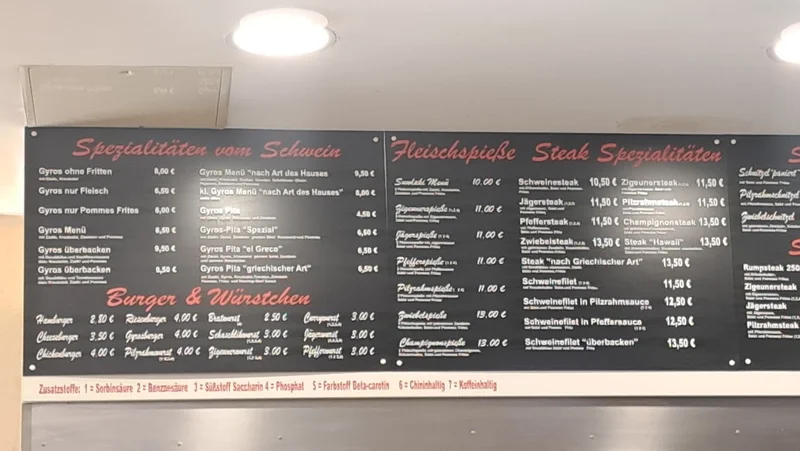 menu 1 of Fliegender Grieche