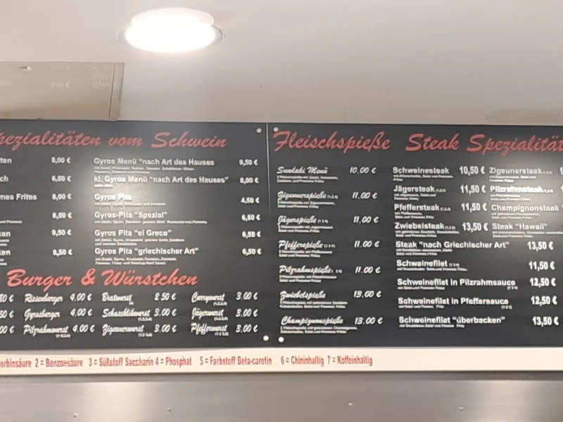 menu 1 of Fliegender Grieche