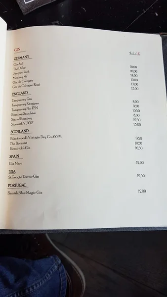 menu 1 of LAB12 Bar @Pullman Cologne