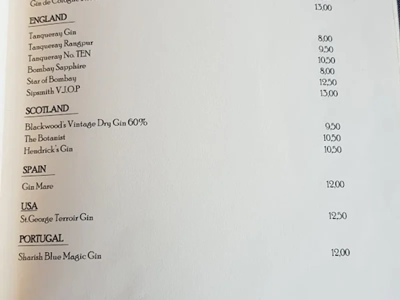 menu 1 of LAB12 Bar @Pullman Cologne