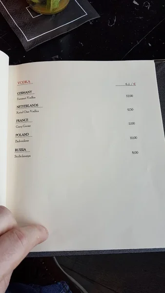 menu 2 of LAB12 Bar @Pullman Cologne