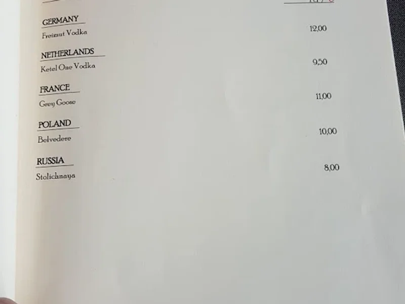 menu 2 of LAB12 Bar @Pullman Cologne