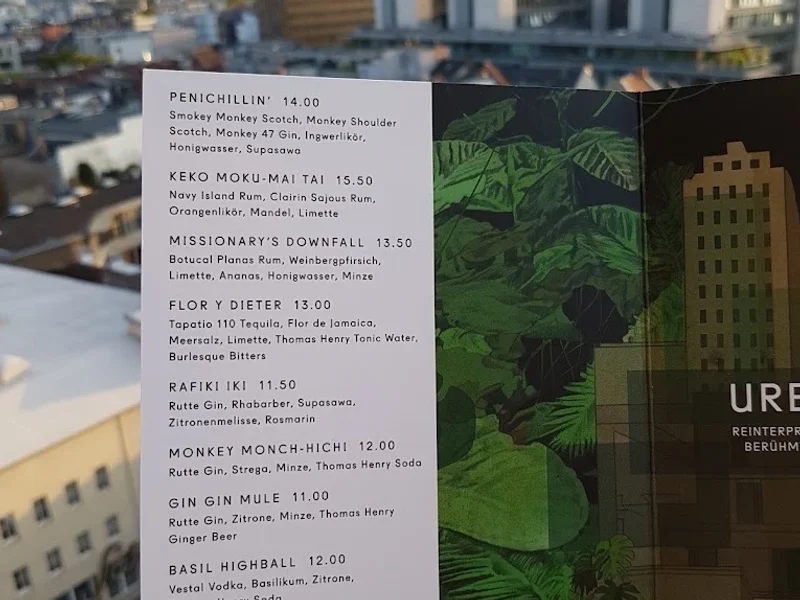 menu 1 of Monkey Bar