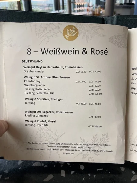 menu 1 of BAR BOTANIK