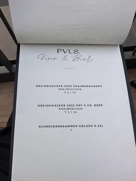 menu 2 of PULS - Restaurant & Bar