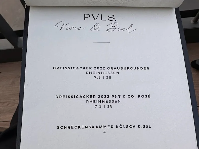 menu 2 of PULS - Restaurant & Bar