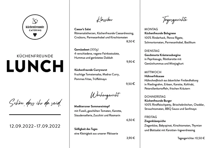 menu 0 of Küchenfreunde Kraftwerk