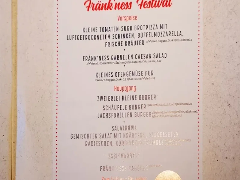 menu 0 of Fränk'ness