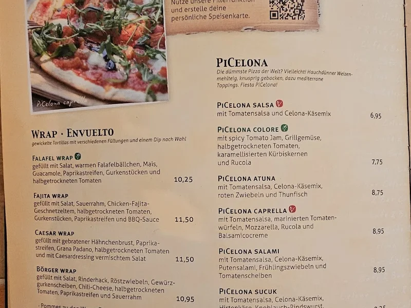 menu 0 of Cafe & Bar Celona Nürnberg
