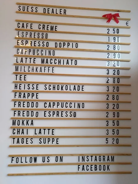 menu 2 of Süss Dealer - Nürnberg