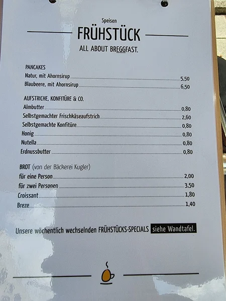 menu 0 of café egg