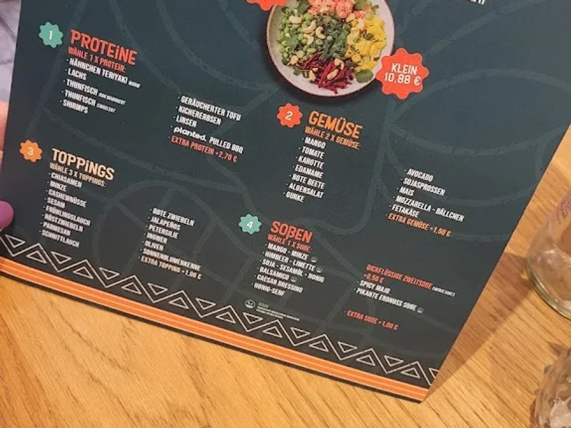 menu 2 of Café & Bar Central Nürnberg