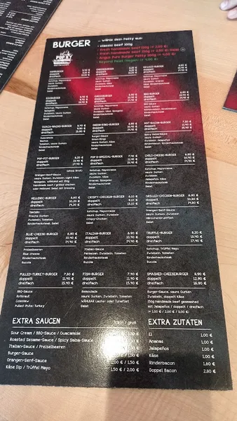 menu 2 of Pops Burger & Sportsbar Stuttgart