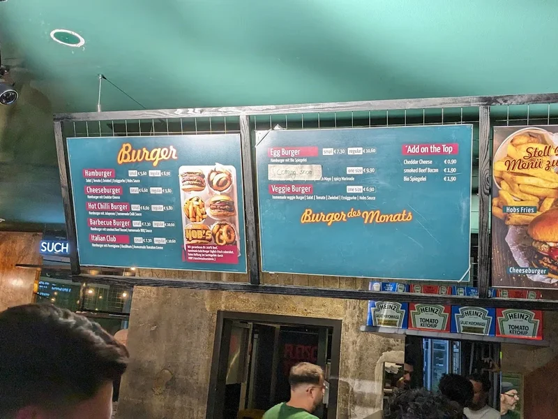 menu 0 of HOBS Hut of Burger