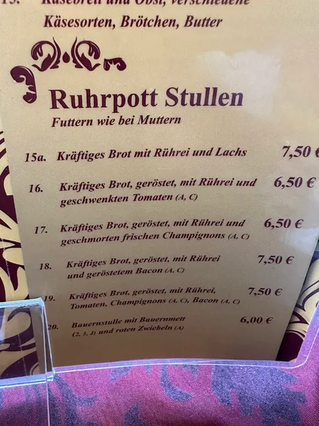 menu 0 of Café Barock | Gelsenkirchen