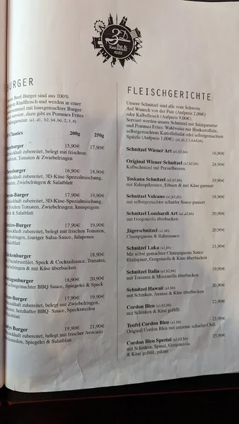 menu 0 of 3D Restaurant & Bar