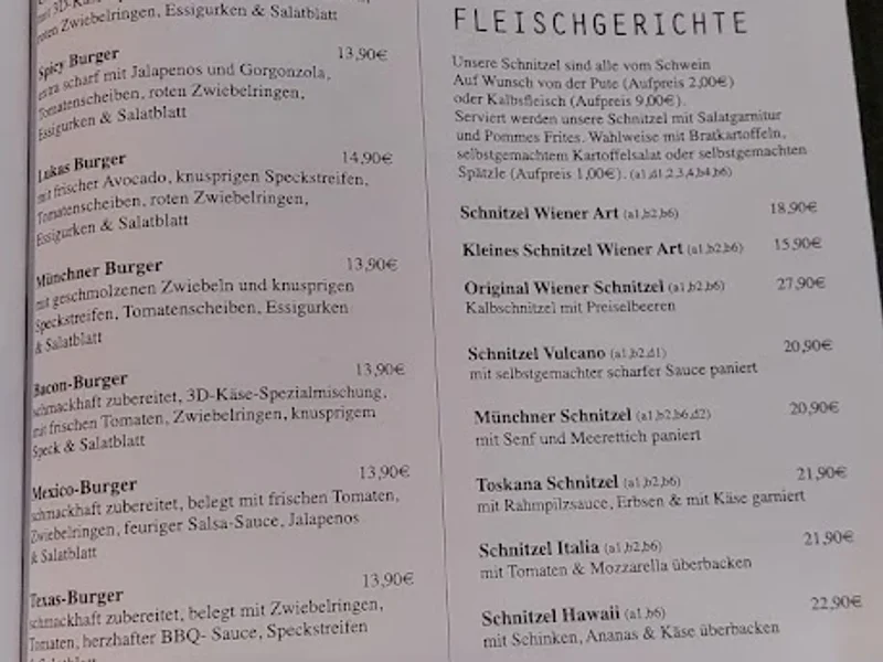 menu 1 of 3D Restaurant & Bar