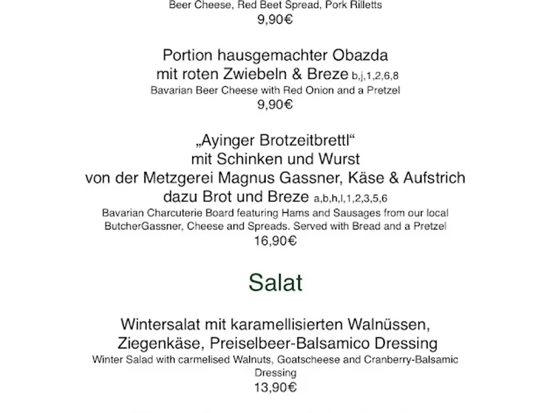 menu 2 of Ayinger am Rotkreuzplatz