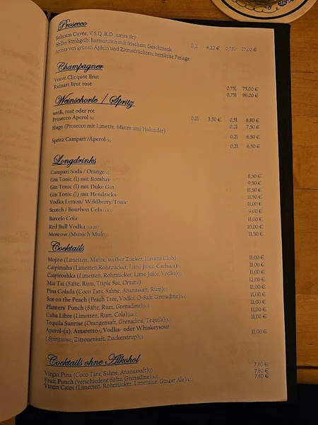 menu 0 of Gaststätte Scheidegger