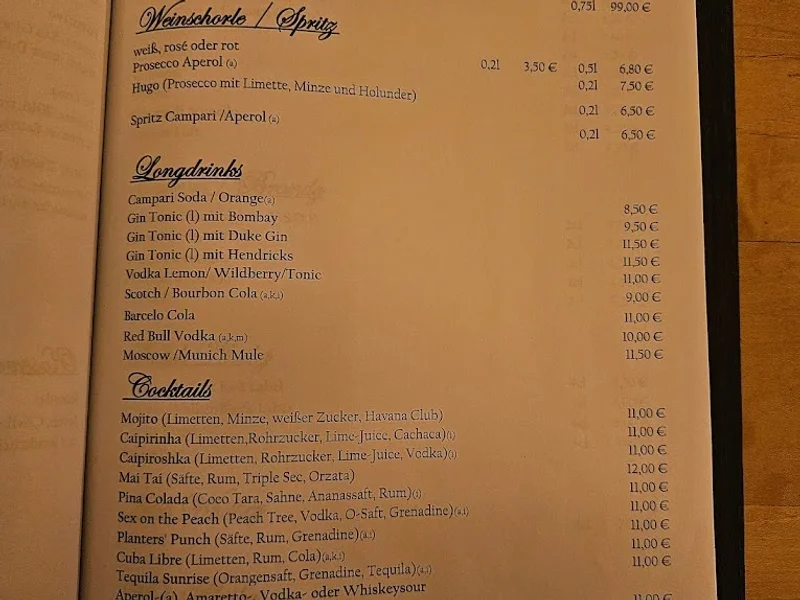 menu 0 of Gaststätte Scheidegger