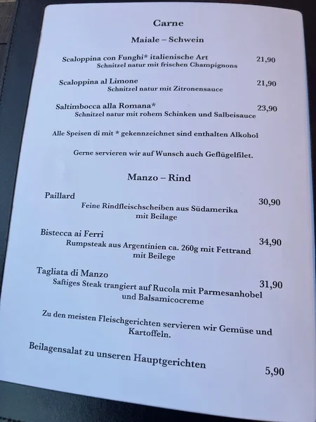 menu 1 of Trattoria Di Liberto