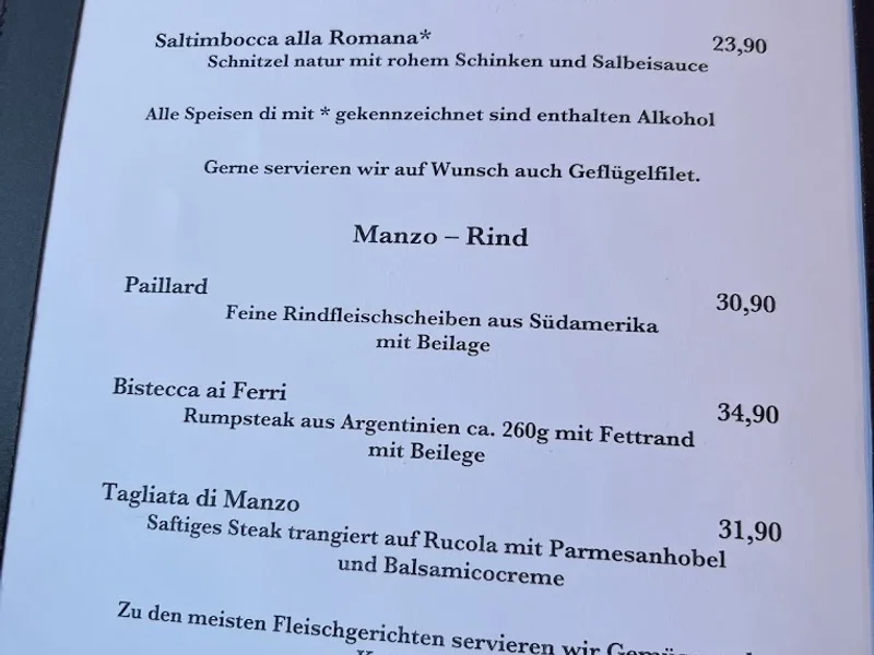 menu 1 of Trattoria Di Liberto