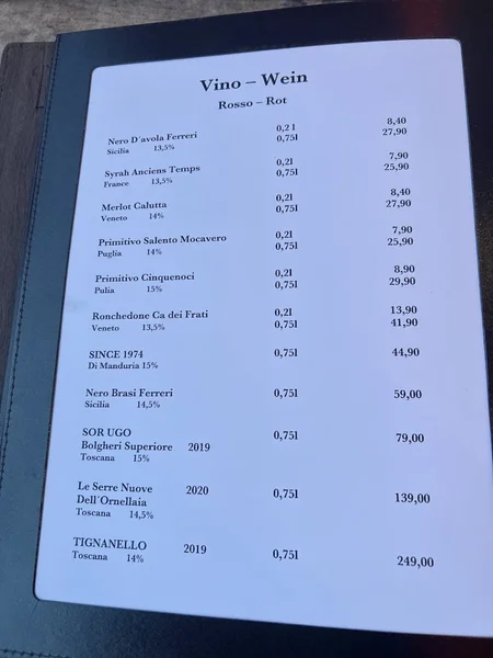 menu 2 of Trattoria Di Liberto