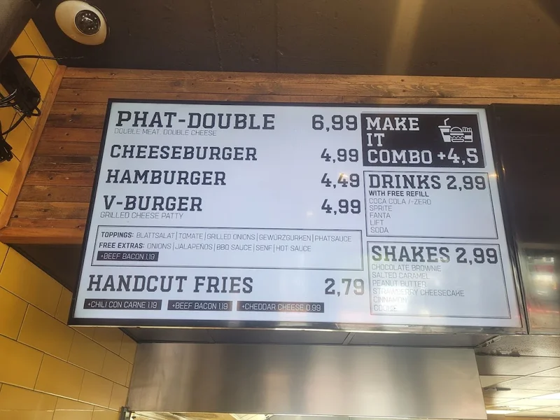 menu 2 of Phatburgers
