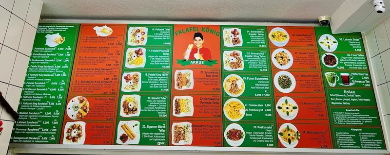menu 2 of Falafel König