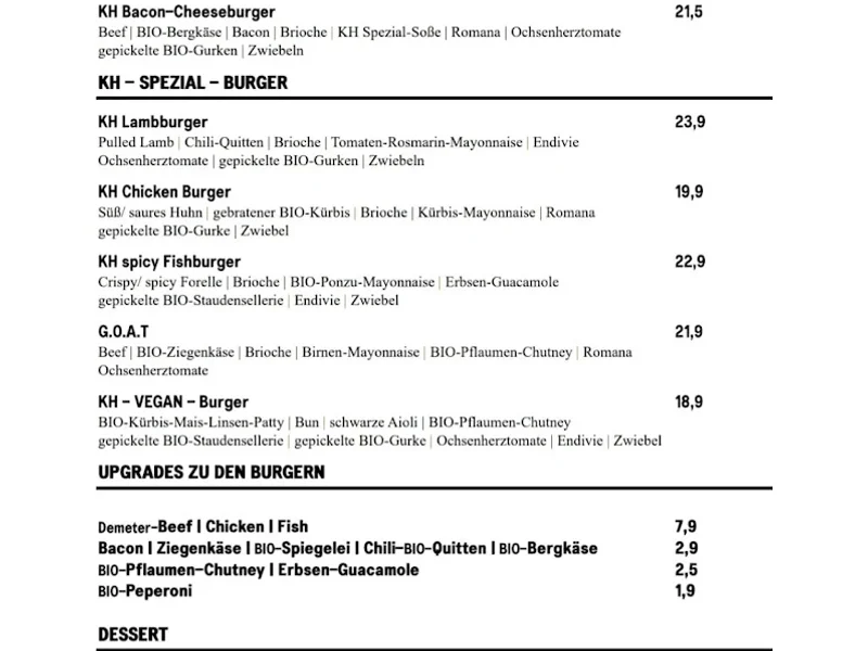 menu 2 of Karl Hermann's