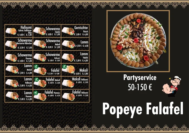 menu 0 of FALAFEL POPEYE (Venloer Str.)