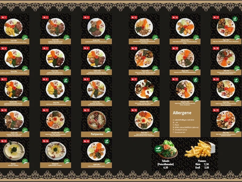 menu 2 of FALAFEL POPEYE (Venloer Str.)