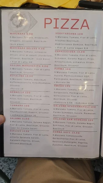 menu 0 of Spaccanapoli Köln